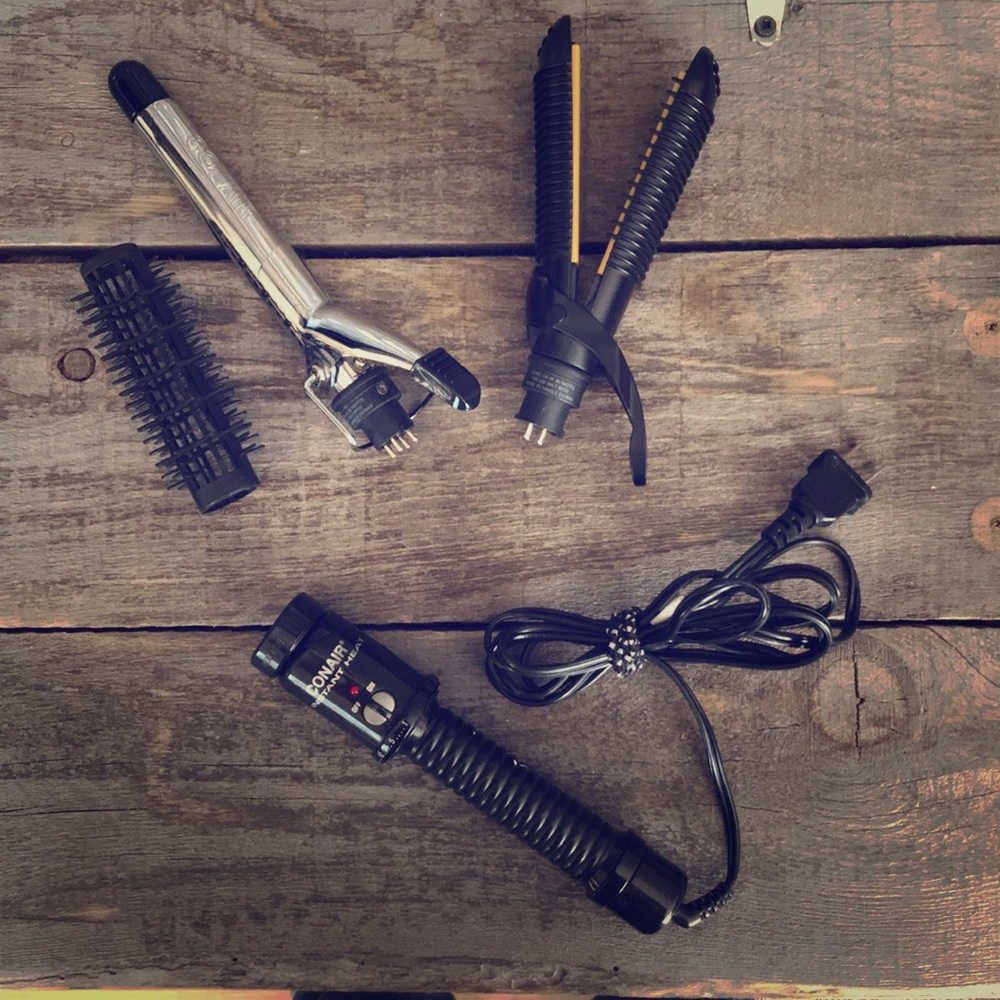 Hair straightener & curler reversible!!